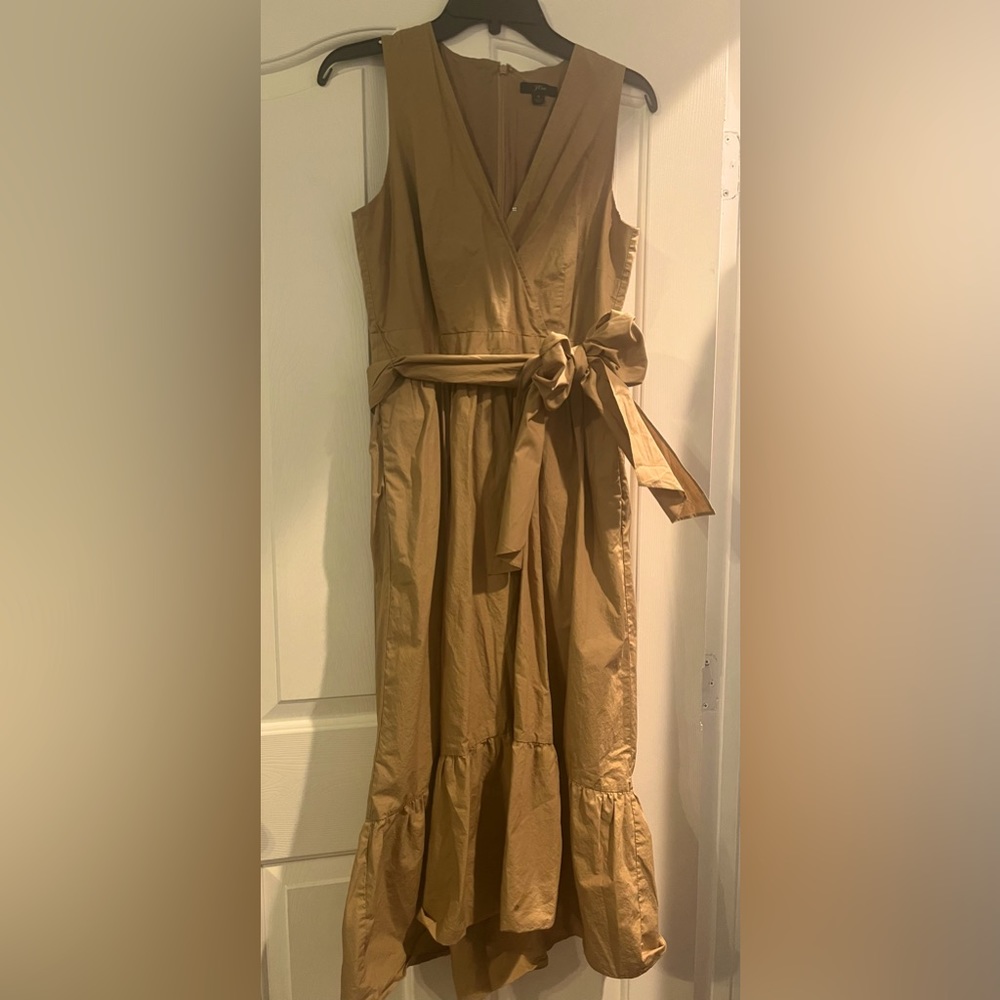 J Crew size 6 women’s sleeveless dress in tan